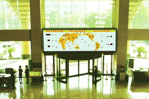 帶夏令時的世界時間地圖鐘/精制地圖時鐘/酒店世界時差鐘